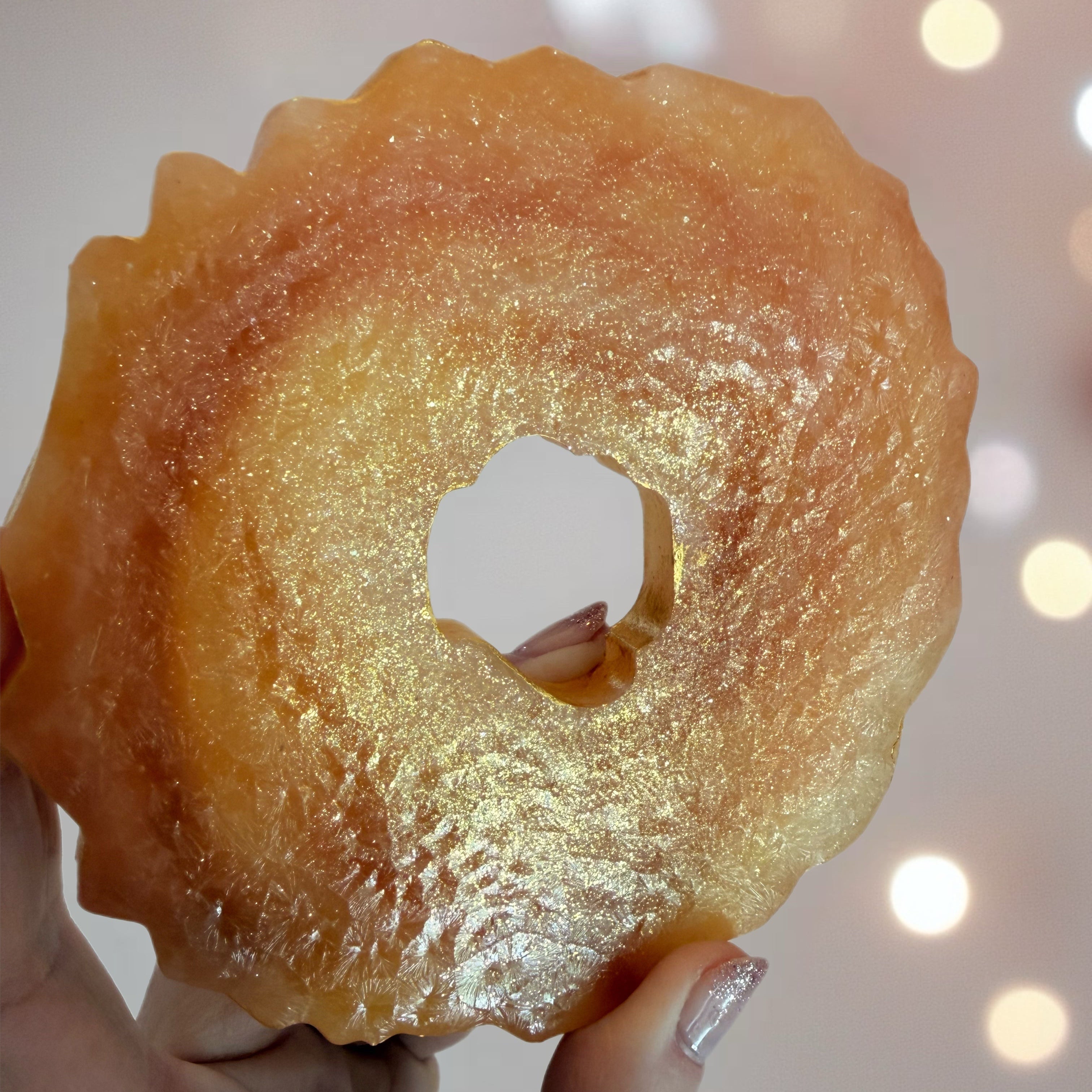 Geode Agate Crystal Candy Slices