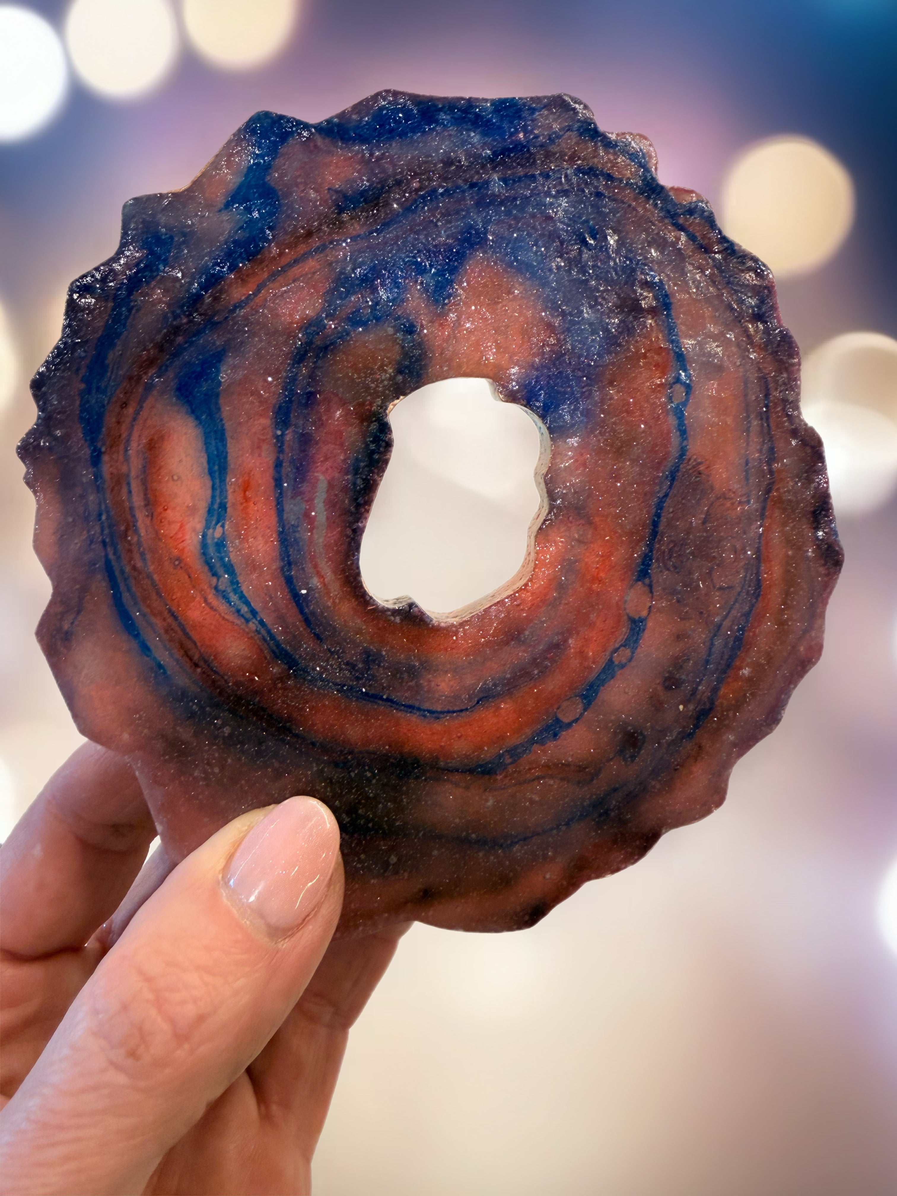 Geode Agate Crystal Candy Slices