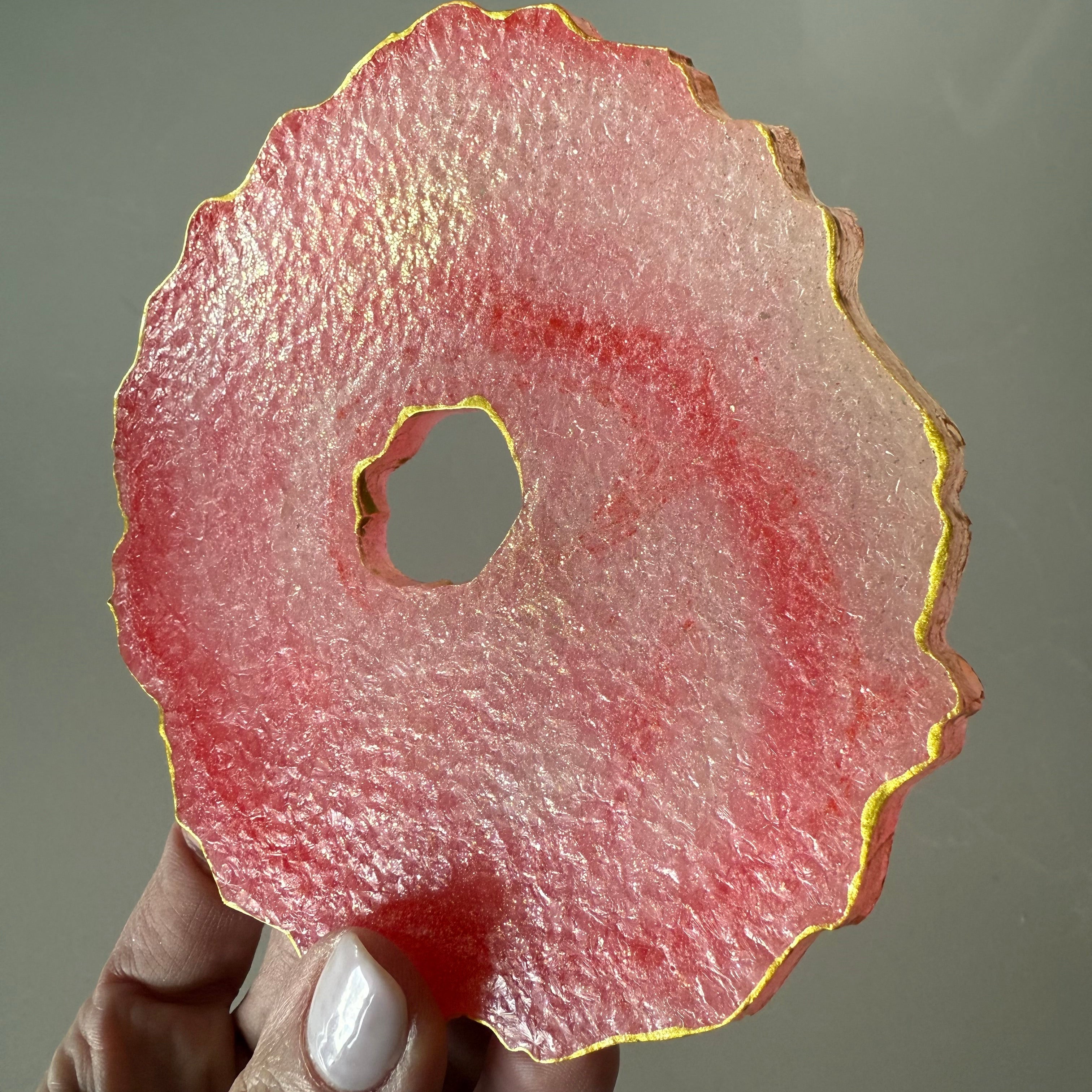 Geode Agate Crystal Candy Slices