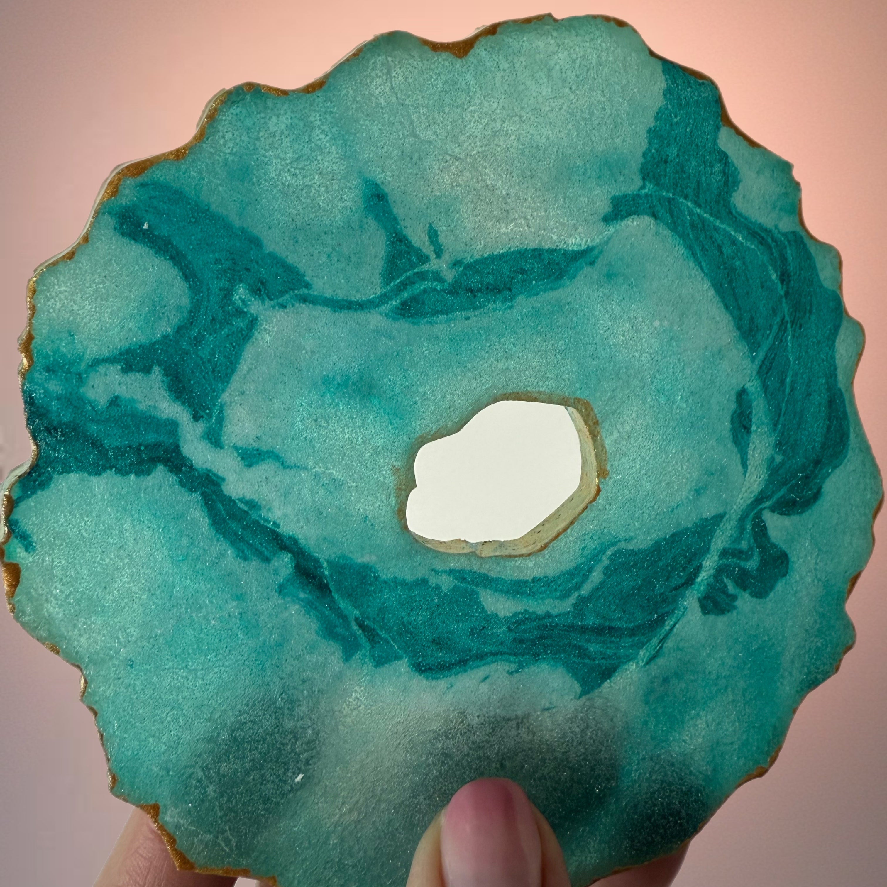 Geode Agate Crystal Candy Slices