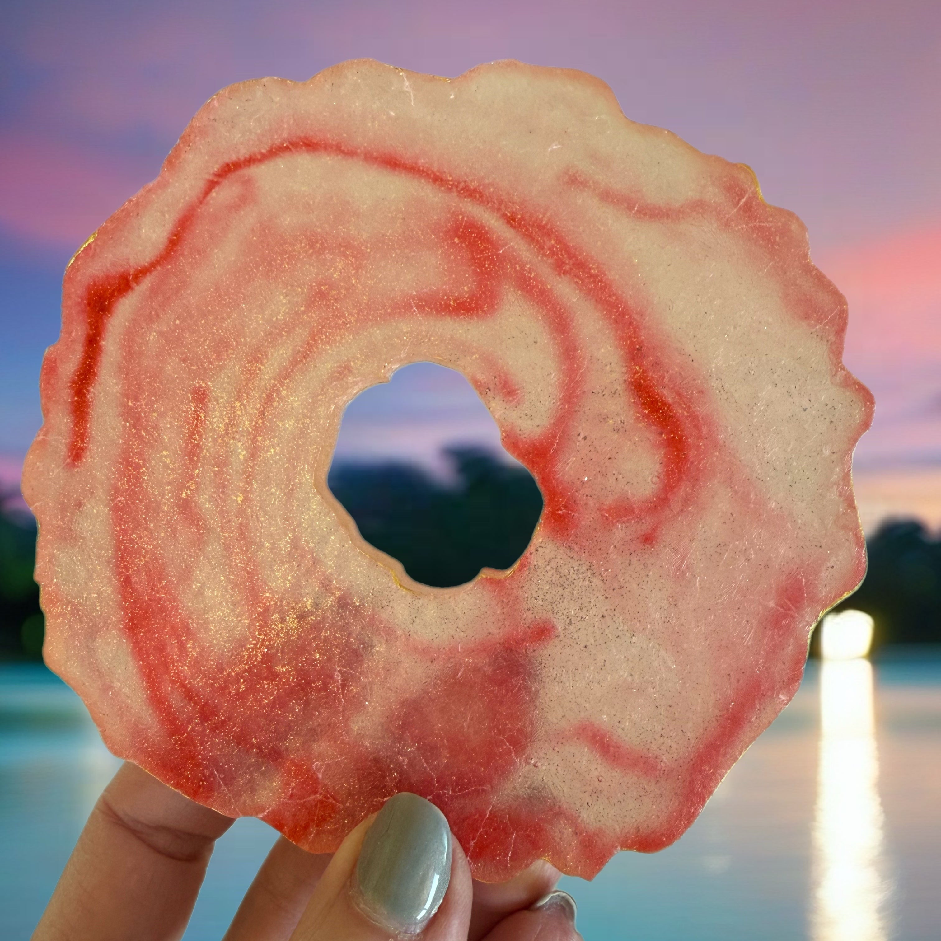 Geode Agate Crystal Candy Slices