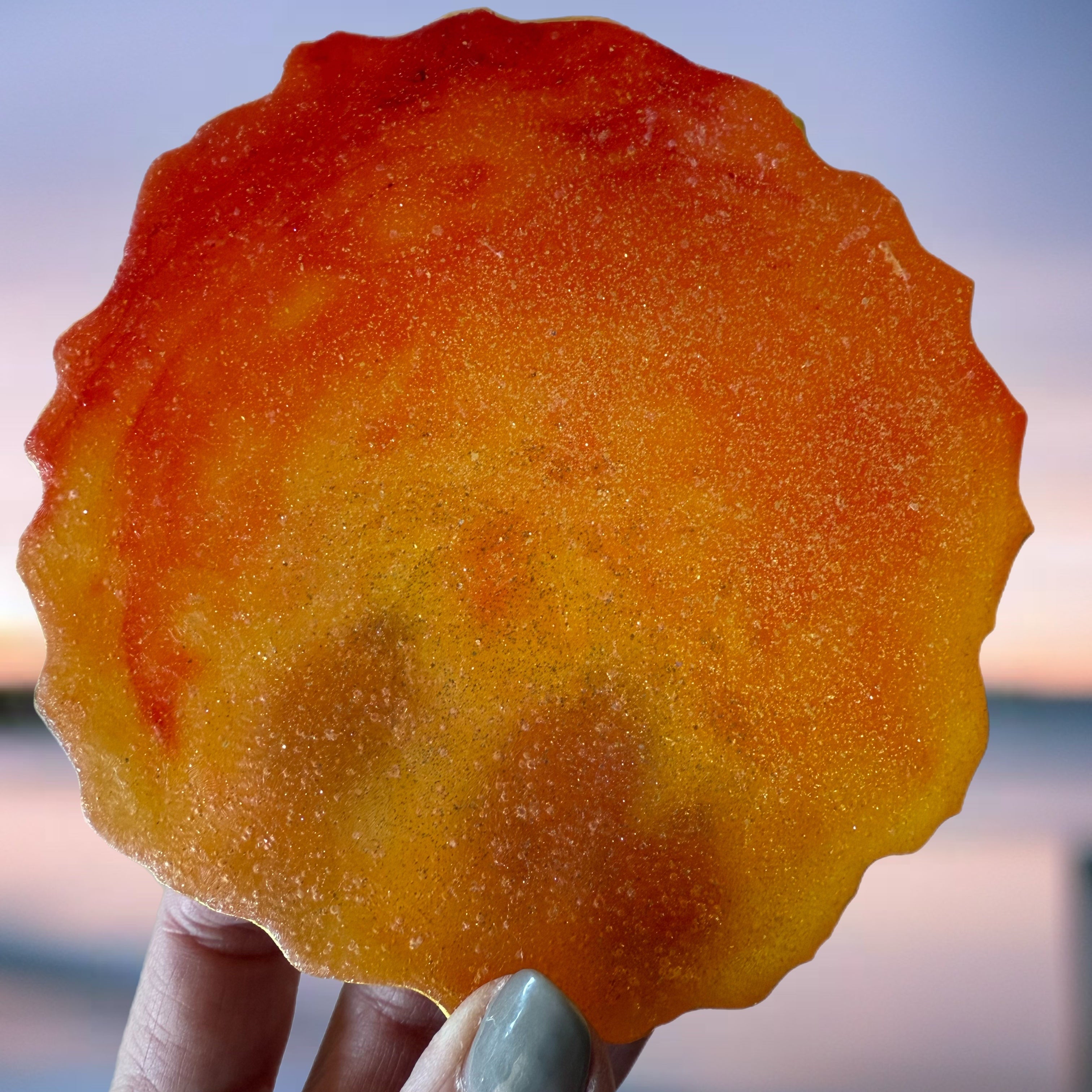 Geode Agate Crystal Candy Slices