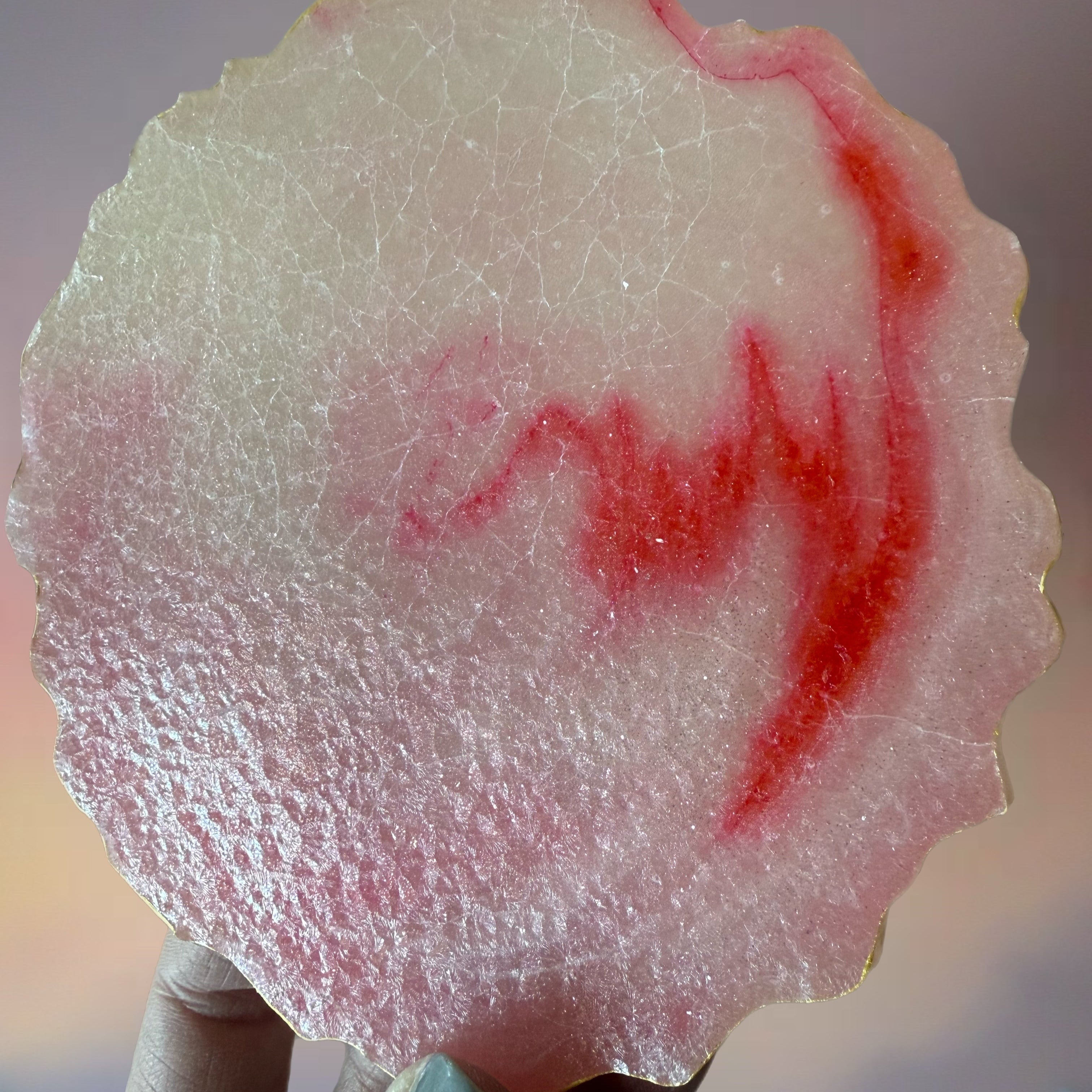 Geode Agate Crystal Candy Slices