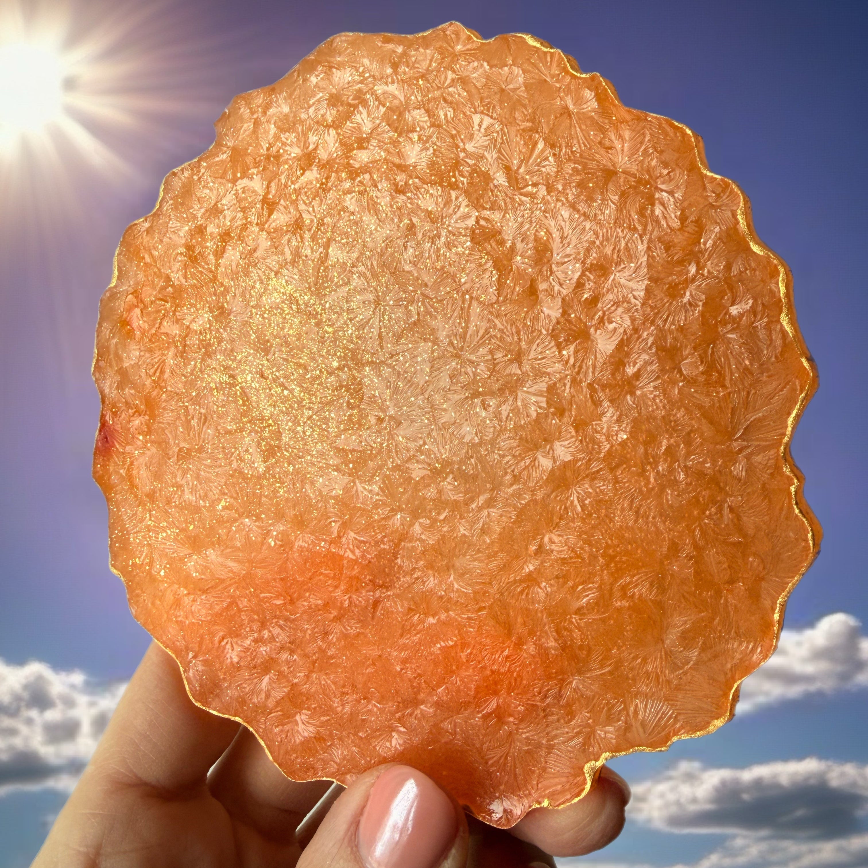 Geode Agate Crystal Candy Slices