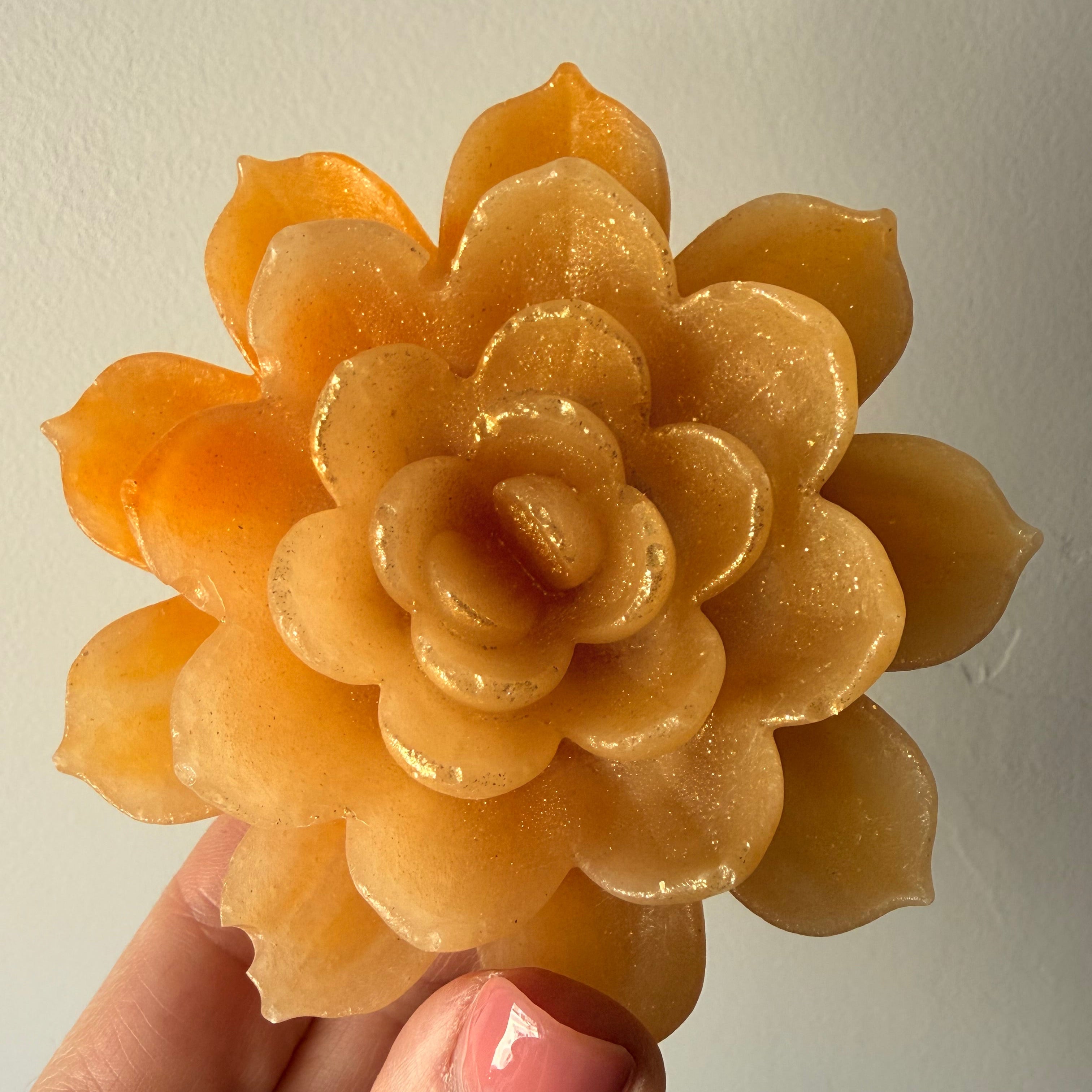 Lotus Flower Vegan Crystal Candy – Handmade Kohakutou | Crunch Crystals