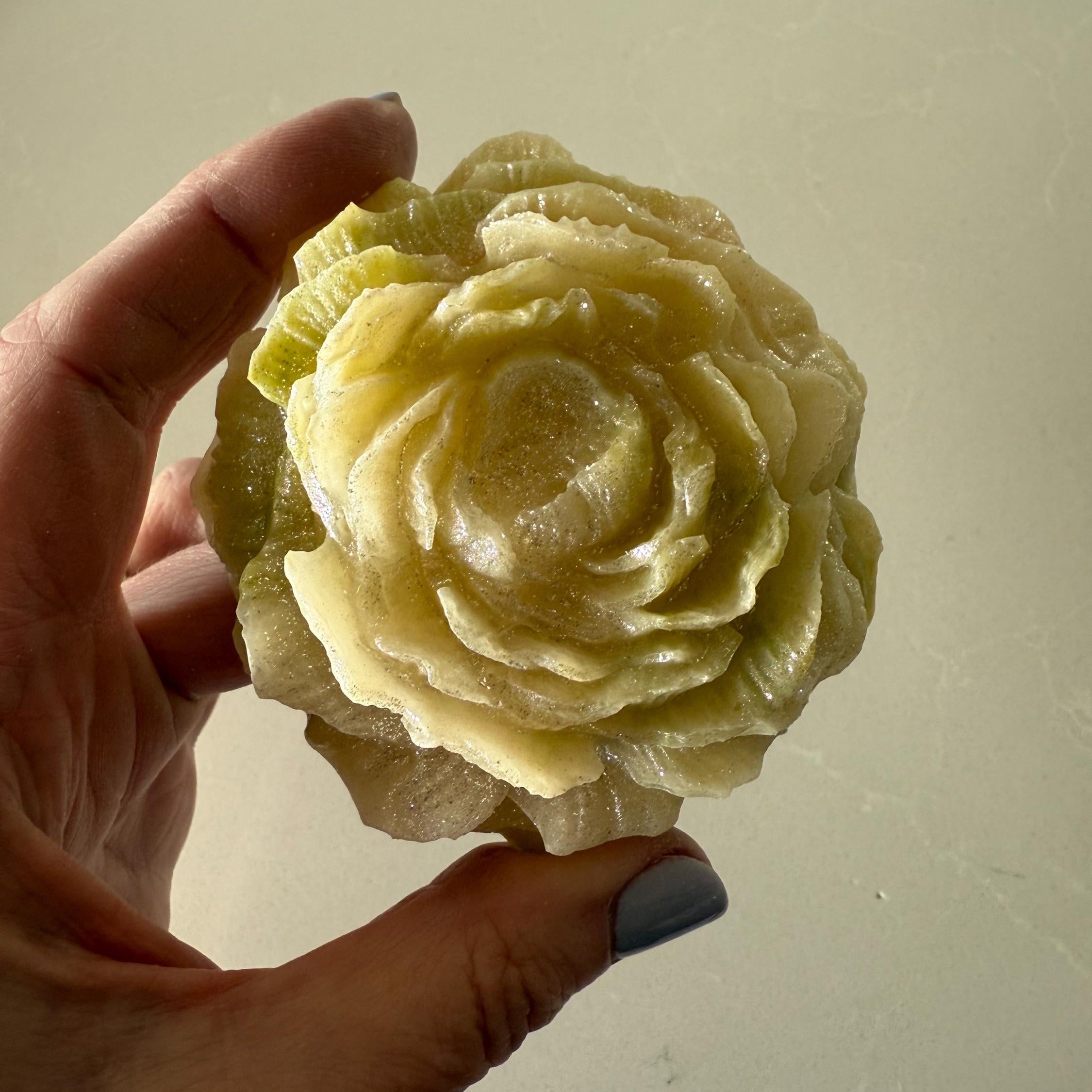 Crystal Candy Edible GEM Peony rose flower, Kohakutou Candy, Edible Crystal, ASMR viral TikTok candy, Vegan, Gluten-Free, Dairy- Free Candy