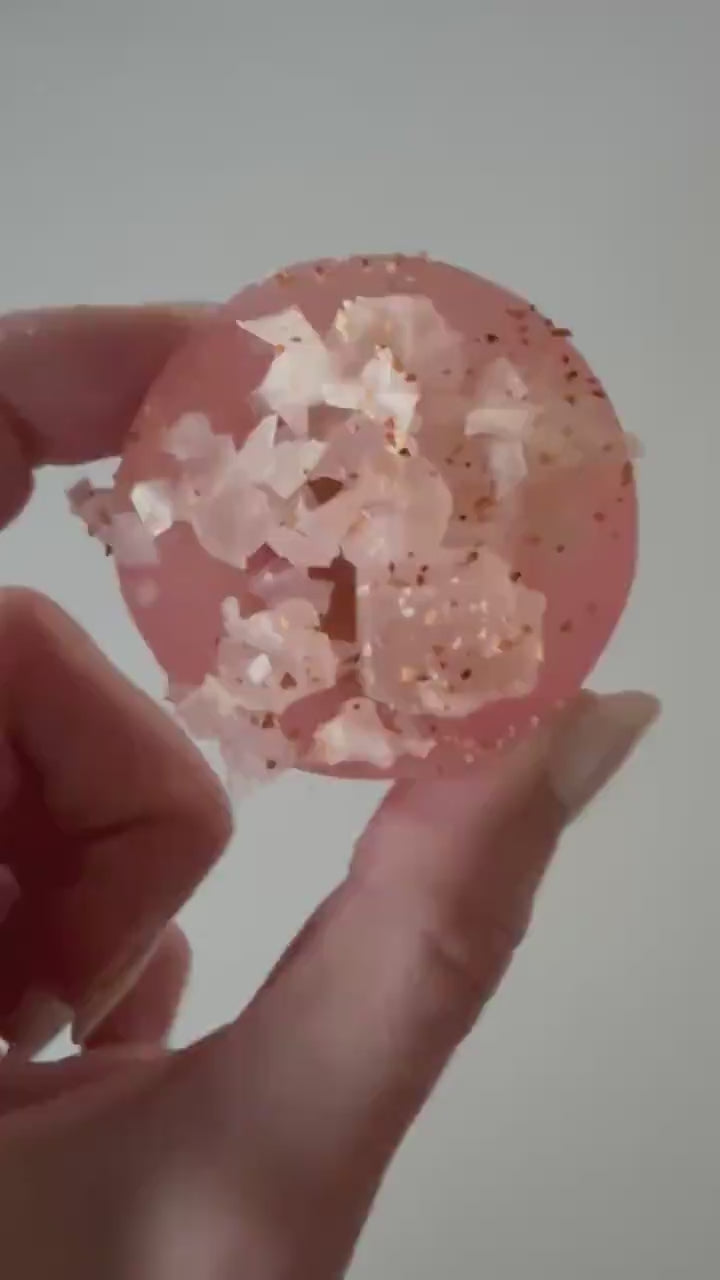 Crystal candy filled with fruity Tajin watermelon or mango gummies, chili lime candy, spicy sweet, bold flavor, gluten-free kohakutou